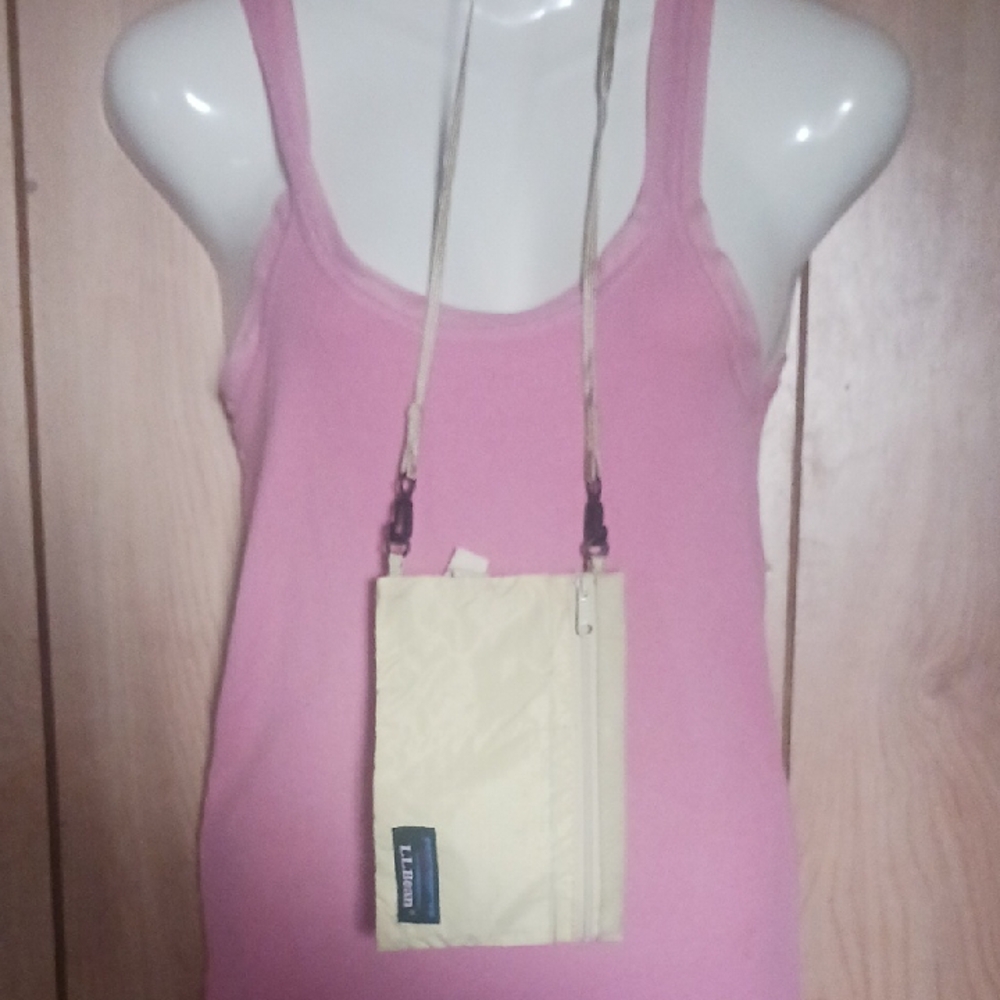 L.L. Bean Cream Crossbody Lightweight Wallet Bag